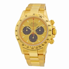 ROLEX 18K Yellow Gold Daytona Cosmograph # 116528 Paul Newman Dial Warranty BOX