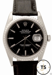 Rolex Datejust Automatic Stainless Steel Black Dial 36mm 16234