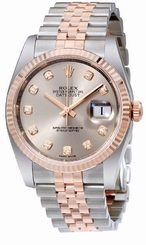 Fake AAA Rolex Datejust 36mm Steel & Rose Gold Unisex Watch M116231-0100 Watch