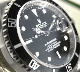 Rolex SUBMARINER 16610 Mens Stainless Steel Oyster Bracelet Black Dial 40MM