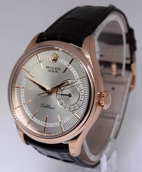 Rolex Cellini 50515 18k Rose Gold Silver Dial NOS Tags/Box