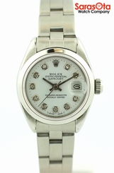 Rolex Datejust 6917 White Diamond Dial Stainless Steel Automatic Women's Watch