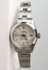 Rolex Women's Oyster Perpetual Date Stainless Steel Bracelet Watch 79160