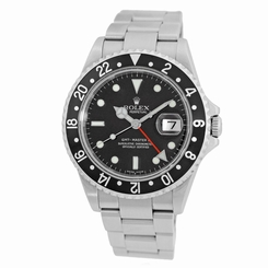  ROLEX Stainless Steel 40mm  GMT Master II 16710 Box Warranty 2005 NO HOLES MINTY