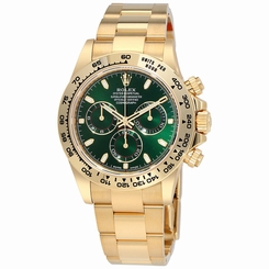 Rolex Cosmograph DAYTONA 116508 Mens Yellow Gold Oyster Green Index Dial 40MM