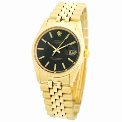 ROLEX Gent 14K Yellow Gold 34mm Oyster Date 15037 Box Booklet Warranty MINTY