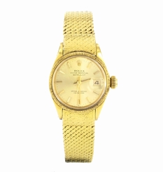 Rolex Vintage Lady DateJust 6703 18K Yellow Gold Rolex Box&Papers + Warranty
