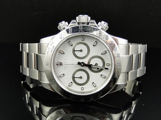 Excellent Condition Mens Stainless Steel Rolex Daytona Cosmograph Watch G Serial