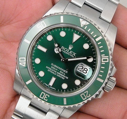 Rolex SUBMARINER 116610LV Mens Stainless Steel Green Dial Green Bezel HULK 40MM 845960029322