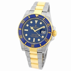 ROLEX Steel 18K Yellow Gold Submariner Ceramic 116613 Random 2014 Warranty MINTY