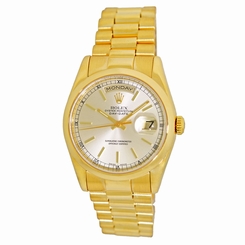 ROLEX 36mm 18K Yellow Gold Day Date President 118208 118238 Warranty 2001 MINTY