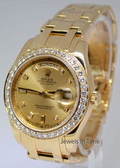 Rolex Masterpiece Day-Date 39mm 18k Gold Diamond Mens Watch & Box 18948