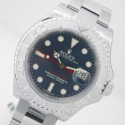 Rolex YACHTMASTER 116622 Mens Steel & Platinum Oyster Blue Sunray Dial 40MM 845960048552