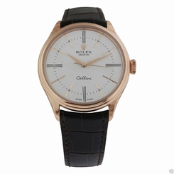 Rolex Cellini Time 50505 18k Rose Gold White Lacquer Dial Brand New Ret: $15200