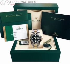 Rolex GMT-Master II Black 116713LN stainless steel and 18kt yellow gold Mens 845960012089