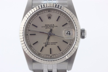Womens Rolex Datejust 31mm Mid-Size 68274 Jubilee 18k White Gold Bezel
