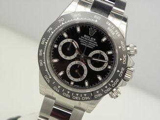 Rolex Cosmograph DAYTONA 116500 LN Mens Steel CERAMIC Bezel Black Dial 40MM