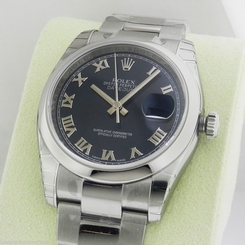 Rolex Datejust 36mm Blue Roman Dial Oyster 116200 Box and Papers! Ret: $6,600