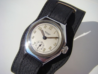 RARE ANTIQUE ROLEX OYSTER OCTAGONAL CUSHION GENT'S WATCH 1930 ! FIRST OYSTER!