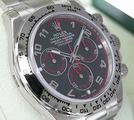 Rolex Cosmograph DAYTONA 116509 Mens White Gold Oyster Black Arabic Dial 40MM