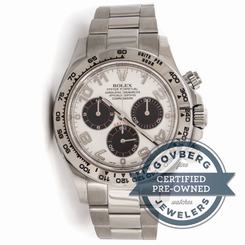 Rolex Daytona 116509 Automatic White Gold Panda Dial Bracelet Watch Chronograph
