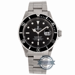 Rolex Submariner 16610 Auto Steel Black Dial Mens Oyster Bracelet Watch Date