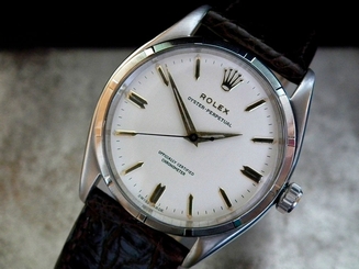BEAUTIFUL 1955 ROLEX OYSTER PERPETUAL 'THUNDERBIRD' BEZEL GENTS VINTAGE WATCH