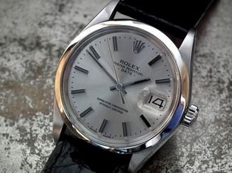 Stunning 1970 Rolex Oyster Perpetual Date 'Fat Baton' Gents Vintage Watch