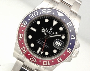 Rolex GMT-MASTER II 116719 PEPSI Mens White Gold Blue / Red Ceramic Bezel 40MM 845960064156