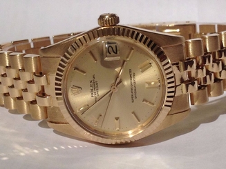 ROLEX Midi 18ct Gold Datejust 6827, Box & Accessories