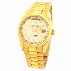 ROLEX 18K Yellow Gold 36mm Day Date President 118238 Solid Brac Warranty MINTY