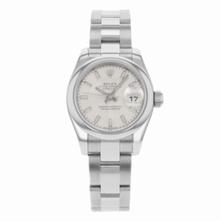 Rolex Datejust 179160 Grey Index Dial Stainless Steel Automatic Ladies Watch