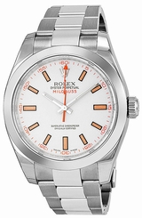 MODEL: 116400 ROLEX MILGAUSS BRAND NEW & AUTHENTIC WHITE DIAL MENS WATCH