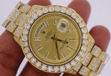Rolex Day Date 36mm President Watch 19.25 Carat Diamonds Everywhere Best Deal