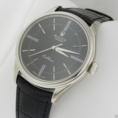 Rolex Cellini 50509 White Gold Black Dial NEW MODEL 50509 COMPLETE Ret: $15,200