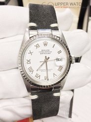 Rolex DateJust White Roman Dial Auto 36mm Mens 1601