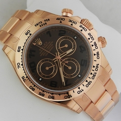 Rolex Cosmograph Daytona Men's Rose Gold Watch 116505 Choc Dial Retail:$37,450