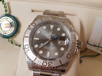  Rolex Yacht-Master 40mm 116622 Brand New 2016 Steel Platinum Bezel Rhodium Dial