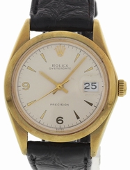 Men's Vintage Rolex OysterDate Precision Gold Toned 6694