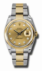 Rolex Datejust 36mm Steel & Yellow Gold Men's Watch 116203-CHDO