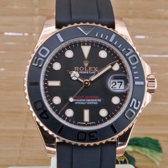 Rolex Yacht Master 37 Everose Gold 268655 - Unworn with Box and Papers from 2016