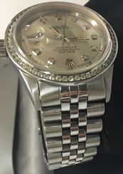 Rolex Datejust N.q.Diamond Dial & Diamond Bezel Swiss Automatic St. Steel Watch