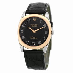 ROLEX 18K White and Rose Gold Cellini Danaos 4233 Mechanical Box Warranty MINTY