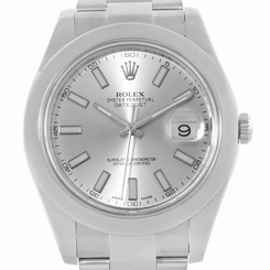 Rolex Datejust II Silver Dial Mens Stainless Steel Watch 116300 845960034548