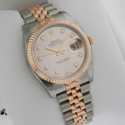 Rolex Datejust 36mm Pink champagne Diamond Dial Jubilee 116231chdj Ret: $13,150 845960067485