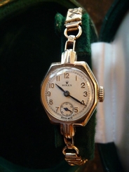 Luxurious RARE Octagon Shape Ladies Rolex Art Deco Watch-c1934-15j original box