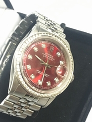 Rolex Datejust N.q.Diamond Dial & Diamond Bezel Swiss Automatic St. Steel Watch