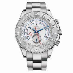 NEW Rolex Yachtmaster II White 18k White Gold and Platinum Bezel Watch 116689 640522175420