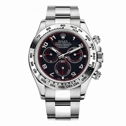 NEW Rolex Cosmograph Daytona 18K White Gold Black Dial Mens Watch 116509 BK