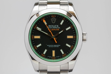 Rolex Milgauss Green Sapphire Crystal Automatic Watch 116400V 116400 683498429104